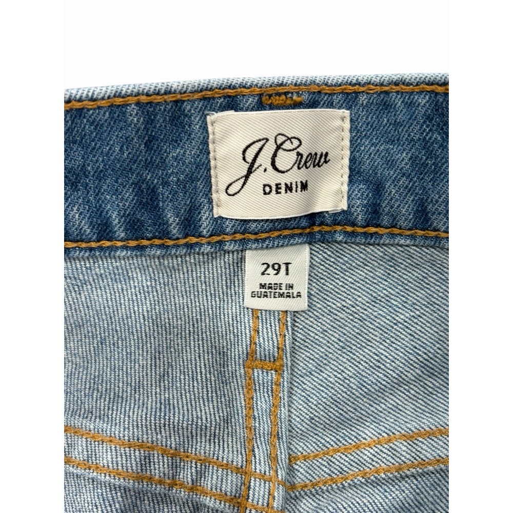 J‎ Crew Womens 9" Vintage Straight Demin Jeans Size 29 Tall Blue Medium Wash - Picture 4 of 8